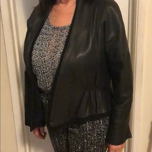 Bcbg leather jacket size medium